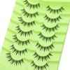 7 Pairs Faux Mink Manga Anime Lashes Japanese Cosplay Fake Eyelashes Extensions  for Women Girls