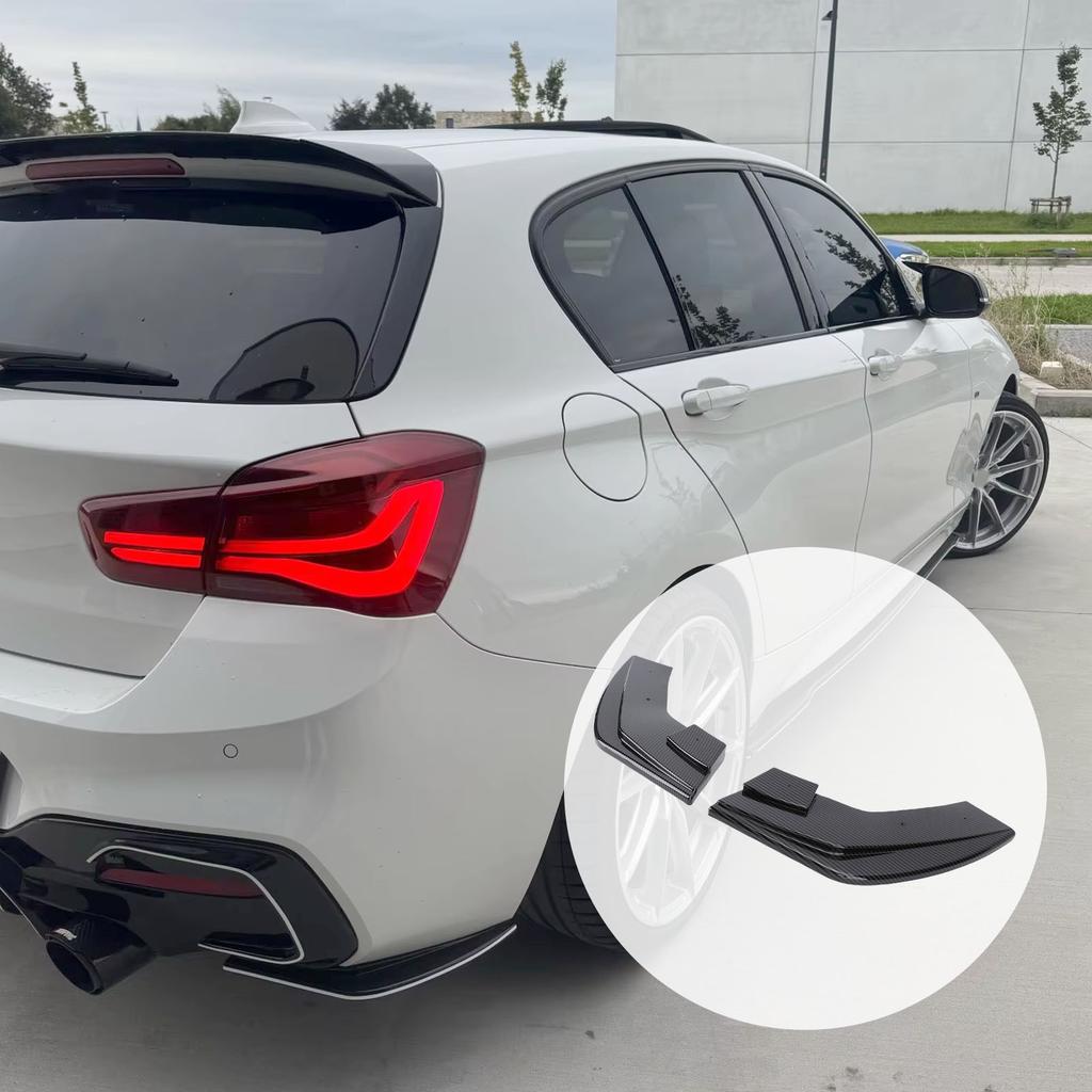 2 Pcs Rr Bumper Side Diffuser Anti Collision Strong   Replacement for F20 1 Series 118i 120d 120i 125i 2015-2019 Lci M Pack