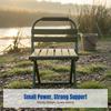 Folding Chair Portable Stool Outdoor Fishing Home Use Metal Frame
