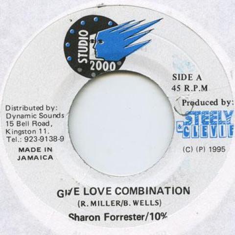 7inch Record SHARON FORRESTER / SHARON FORRESTER - Give Love On Christmas Day / Give L Studio 2000 1995 Jamaica Reggae, Ska & Dub
