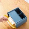 Creative Multifunctional Plastic Tissue Box Remote Control Storage Tissue Box Dustproof Tissue Can Desktop Storage Box