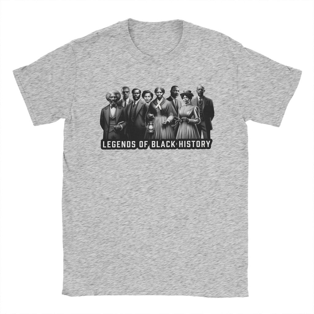 Casual T Shirt Summer Legends of Black History Trendy Cool T Shirts Pure Cotton Tee Shirt for Adult Aesthetic Short Sleeve Tops