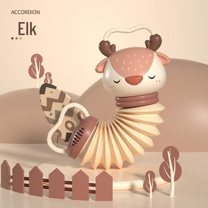 Cross-Border Animal Accordion Baby Soothing Sleep Toy - Newborn Musical Instrument