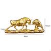Feng Shui Statue Table Clock Collectible Art Craft Ornament for Office Shelf Bedroom Cabinet