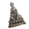 Brass Bodhisattva Decoration Statue Handcrafted Vintage Buddhist Home Decor for Desk Table Windowsill Bookshelf Cabinet Office