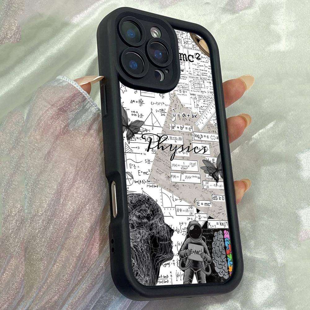 

JT335 Математика Математика для iPhone 17 16 15 14 13 Pro Max Samsung S26 S25 Ultra A17 A16 A07 A56 A15 Xiaomi 15T Redmi 15c Note 14 13 Мягкий чехол for iPhone 5/5s чёрный