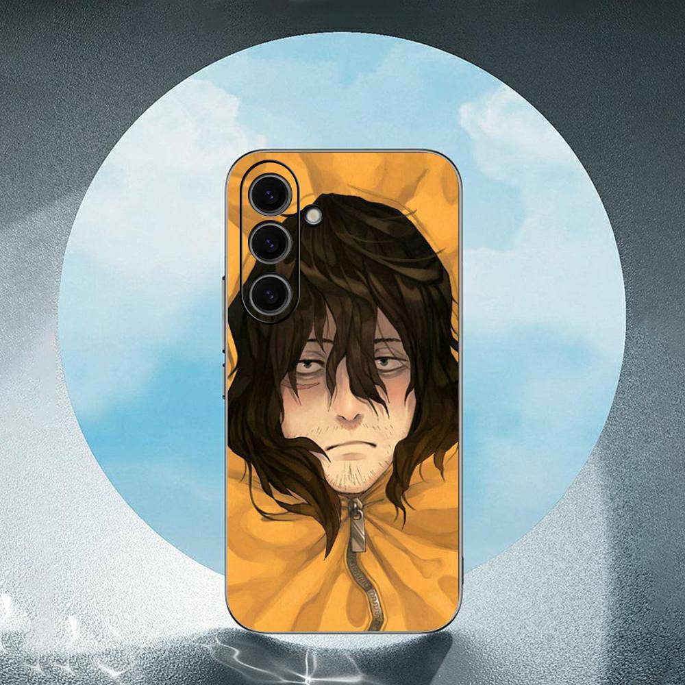 Eraser Head Shota Aizawa Luxury Black Phone Case For Samsung Galaxy S23 S24 S25 Ultra S22 Plus S21
