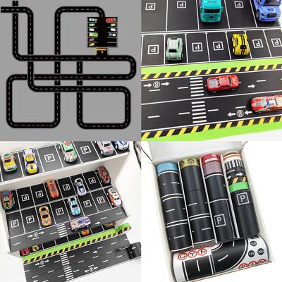 Road Track Marking Sticker Tape Adhesive Roadway Sticker Tape For Kid Room Decoration Scrapbooking Photo Album Journal