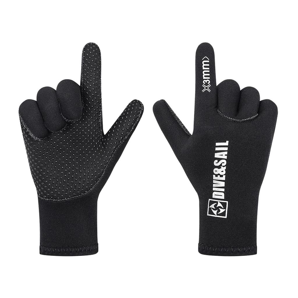 3mm Neoprene Diving Gloves Five Finger Glove for Snorkeling Swimming Diving