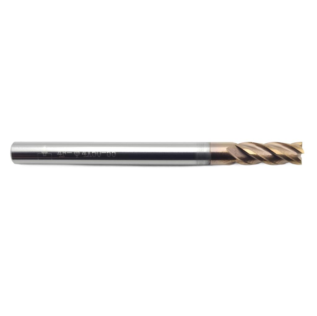 Frez Węglikowy Vhm 4-Piórowy 4 X 11 X 50 Mm Tisin 55 Hrc