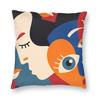 Joan Mir Art Square Pillowcase Polyester Linen Velvet Pattern Zip Decor Throw Pillow Case Room Cushion Cover