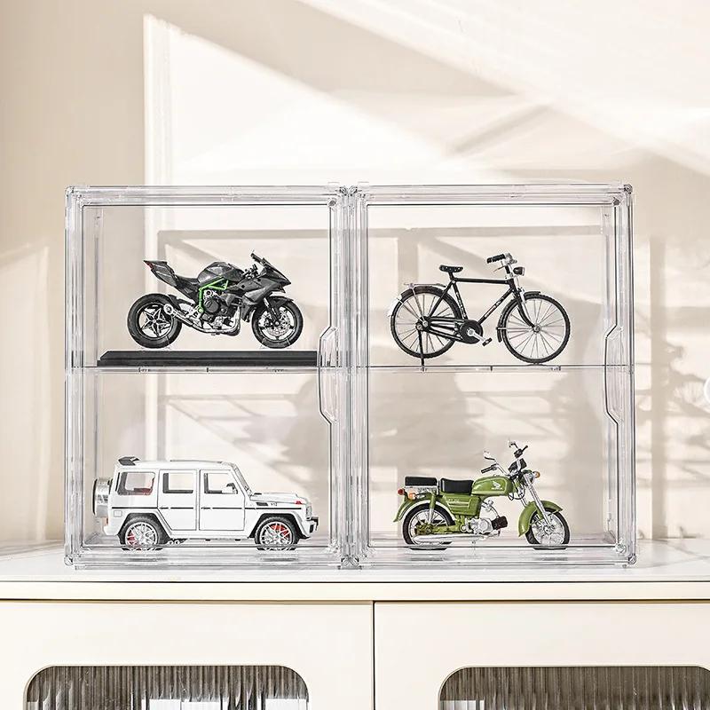 Clear Display Box for Fingures Clear Acrylic Foldable Toy Display Case for Figurines and Blind Box Dolls Action Figure Organizer
