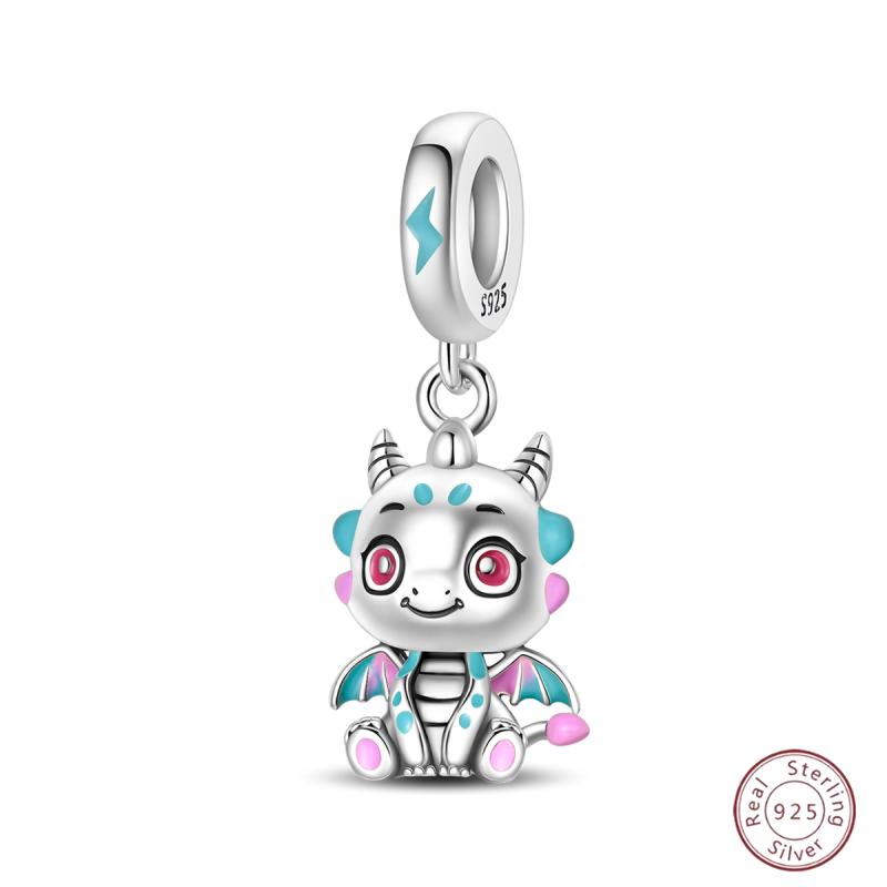 Copper Firefly Cute Cats And Dogs Beaded Pendant Suitable For Original Charms Bracelet Diy Exquisite Women Jewelry