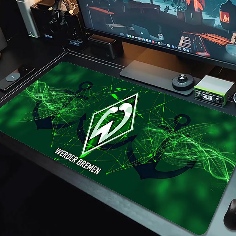 SV Werder Bremen Home Large Size Mouse Pad Large Gaming Table Cushion Non-slip Laptop Tablet Big Mousepad XXL Mat Mini PC Playmat With Lock edge