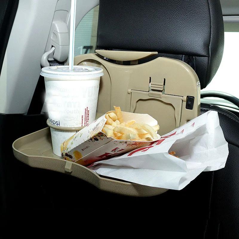 1Pc Folding Universal Car Bracket for Food Tray Drink Holder Auto Back Rear Seat Table Tray Phone Holder Car Storage Box