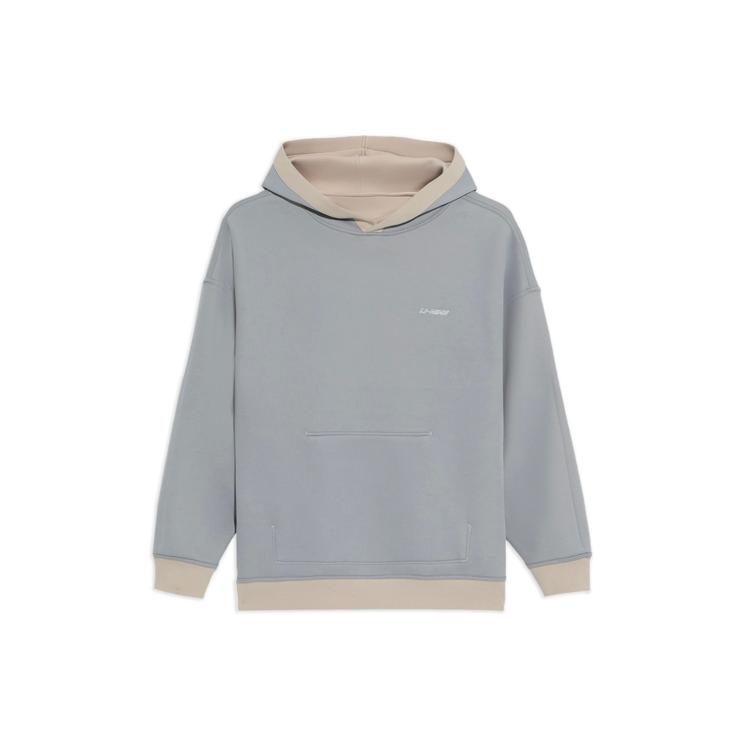 Li Ning Sweatshirt Unisex Oat Gray Between Gray Couple's AWDS087-4