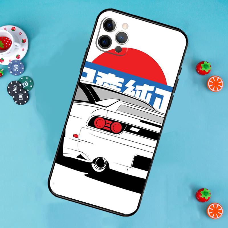 Sports Car JDM  Drift Phone Case For iPhone 17 Air 16 15 14 13 11 12 Pro Max 13 12 mini 15 16 Plus 16e Cover Funda