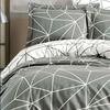 Bedding Set - 1 Duvet Cover 220 X 240 Cm + 2 Pillowcases 60 X 60 Cm - 100% Reinforced Cotton - Grey