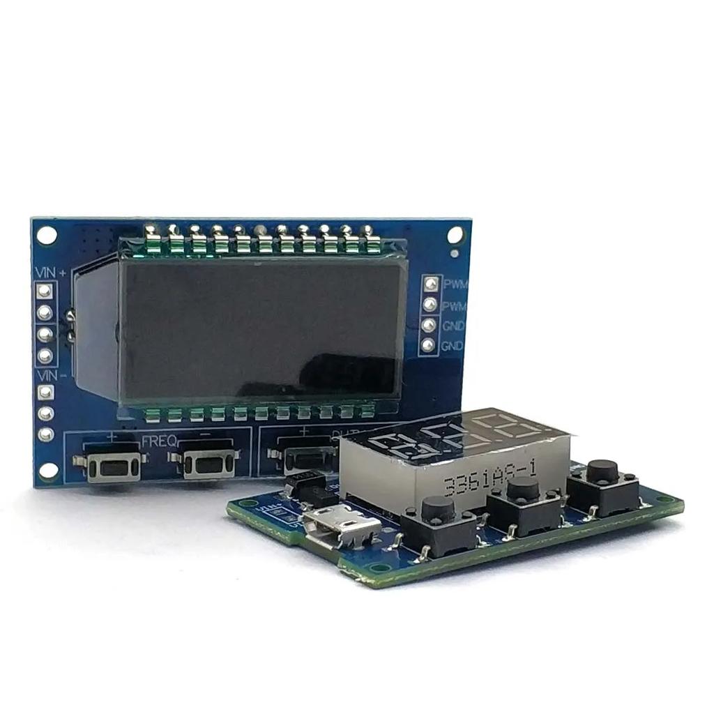Generator sygnału PWM częstotliwość impulsów cykl pracy regulowany moduł wyświetlacz LCD 1Hz-150Khz 3.3V-30V moduł tablicy PWM