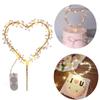 NEW Heart Shape Cupcakes Pearl Cake Toppers Party Decoration Cake Decorating Tool Happy Birthday