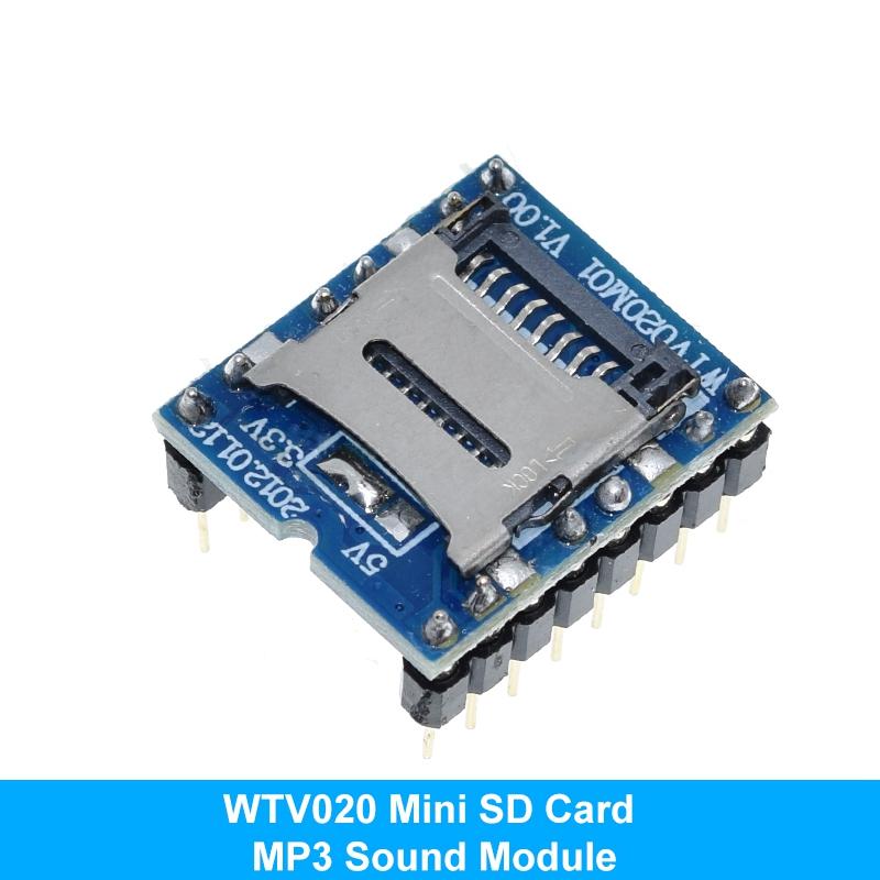 TZT 1/2/5 Bucăți WTV020 GPD2846A Mini Modul Player MP3 Card TF Modul Sunet MP3 Modul Voce Pentru Arduino GM Modul Alimentare