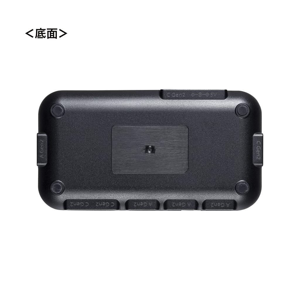 Sanwa Supply Compatible Hub Black USB3.2Gen2 Type-C 7-Port USB-3TCH38BK