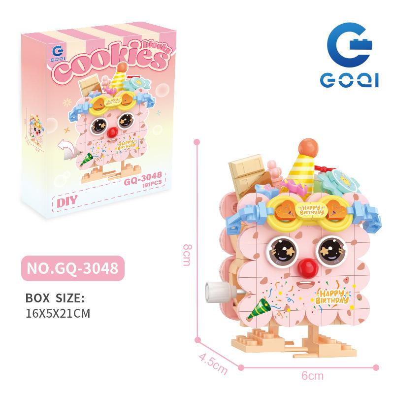 

Gao Qi 3048-3049 Happy Biscuits Milk Many Decorations Детские сборные строительные блоки Игрушка в подарок оптом розовый