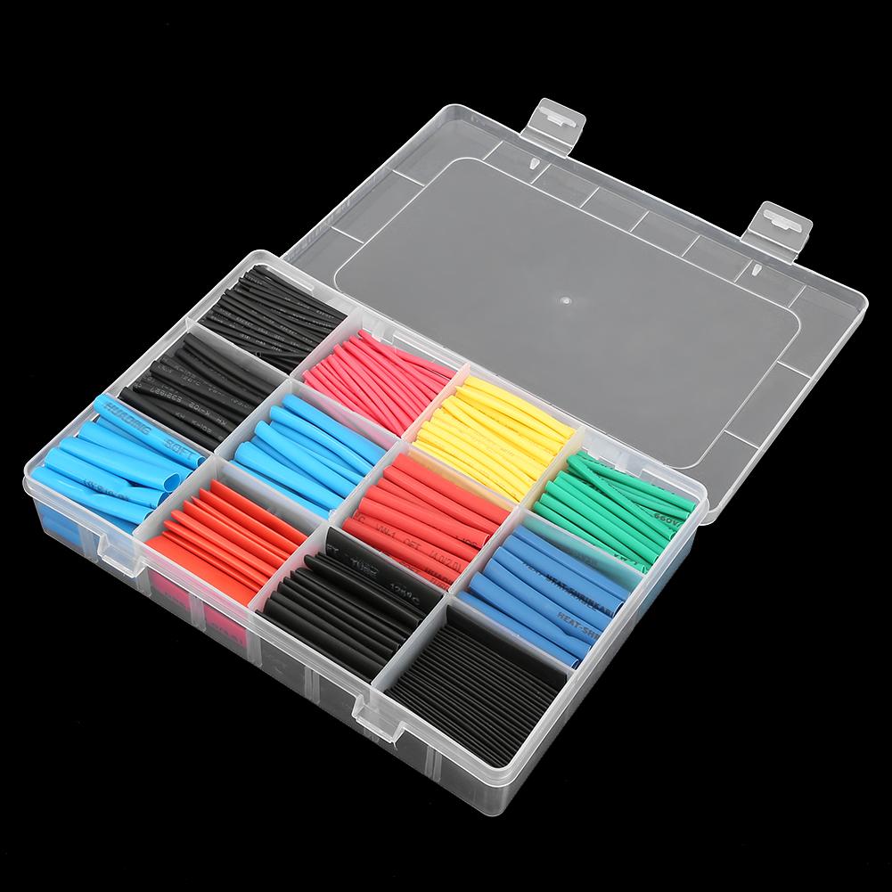 560pcs Mixed Colored Heat Shrink Tubing Wrap Cable Sleeve Shrinkable Tube