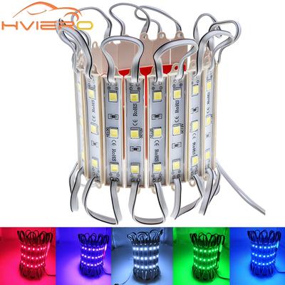 20X Modules LED 5050 SMD 3LED Étanche IP65 DC 12V Lumière Blanc Vert Rouge Bleu Blanc Chaud Rétro-éclairages LED pour Enseignes Lettres Boîtiers