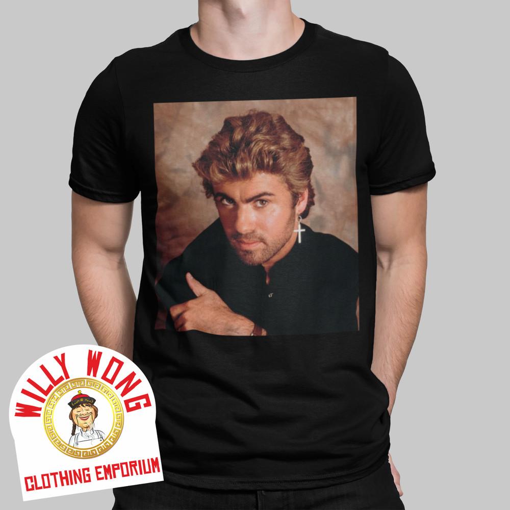

George Micheal T-Shirt Wham Faith Music 80s Photo Retro Tee Unisex T-Shirt XXL