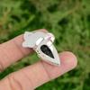 Gift For Her Natural Green Sunstone Statement Ring Size 7.25 925 Silver
