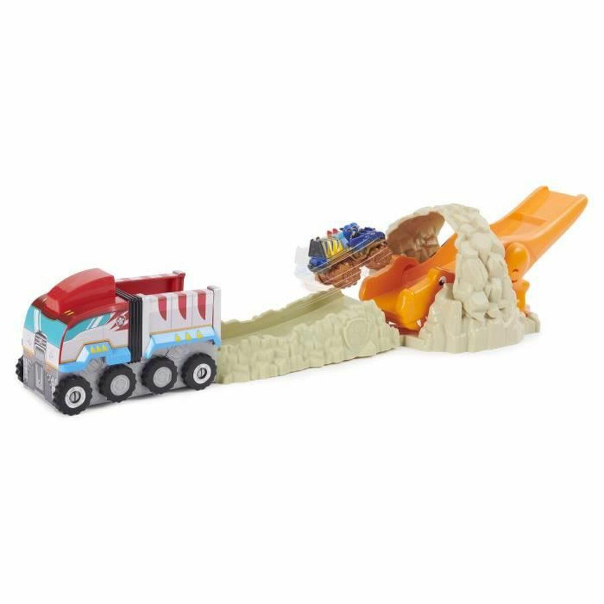 

Гусеничная пусковая установка The Paw Patrol PAW Patrol, Marshall T-Rex Rescue Set True Metal от Dino Rescue с эксклюзивным металлическим транспортным средством, TU прозрачный