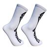 1 Pair Halloween Socks Spider Wet Skull Skeleton Print Color Matching High Elasticity Anti-slip Unisex Sport Sweat-Absorbent Basketball Long Stockings