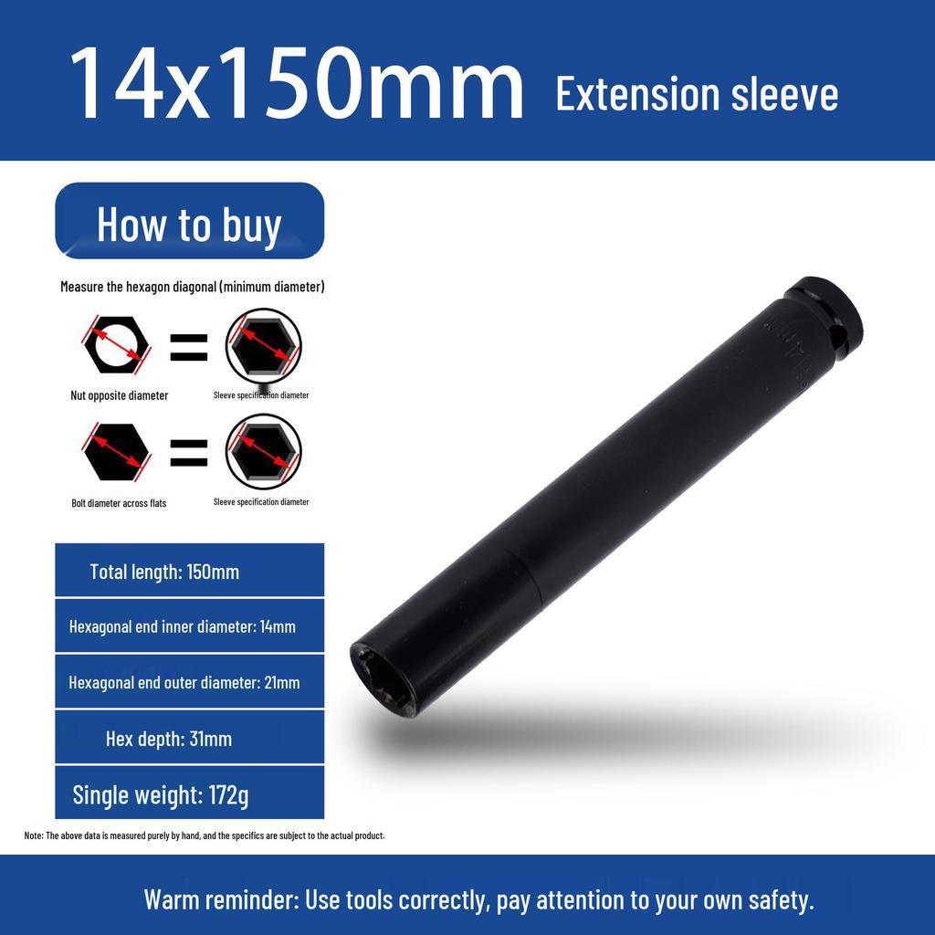 Electric Hex Impact Wrench Socket 1/2, 8-32 for Scaffolders & Carpenters