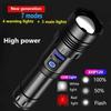 Super XHP120 Powerful Led Flashlight XHP90 High Power Torch Light Rechargeable Tactical Flashlight 18650 TYPE-C Camping Lamp