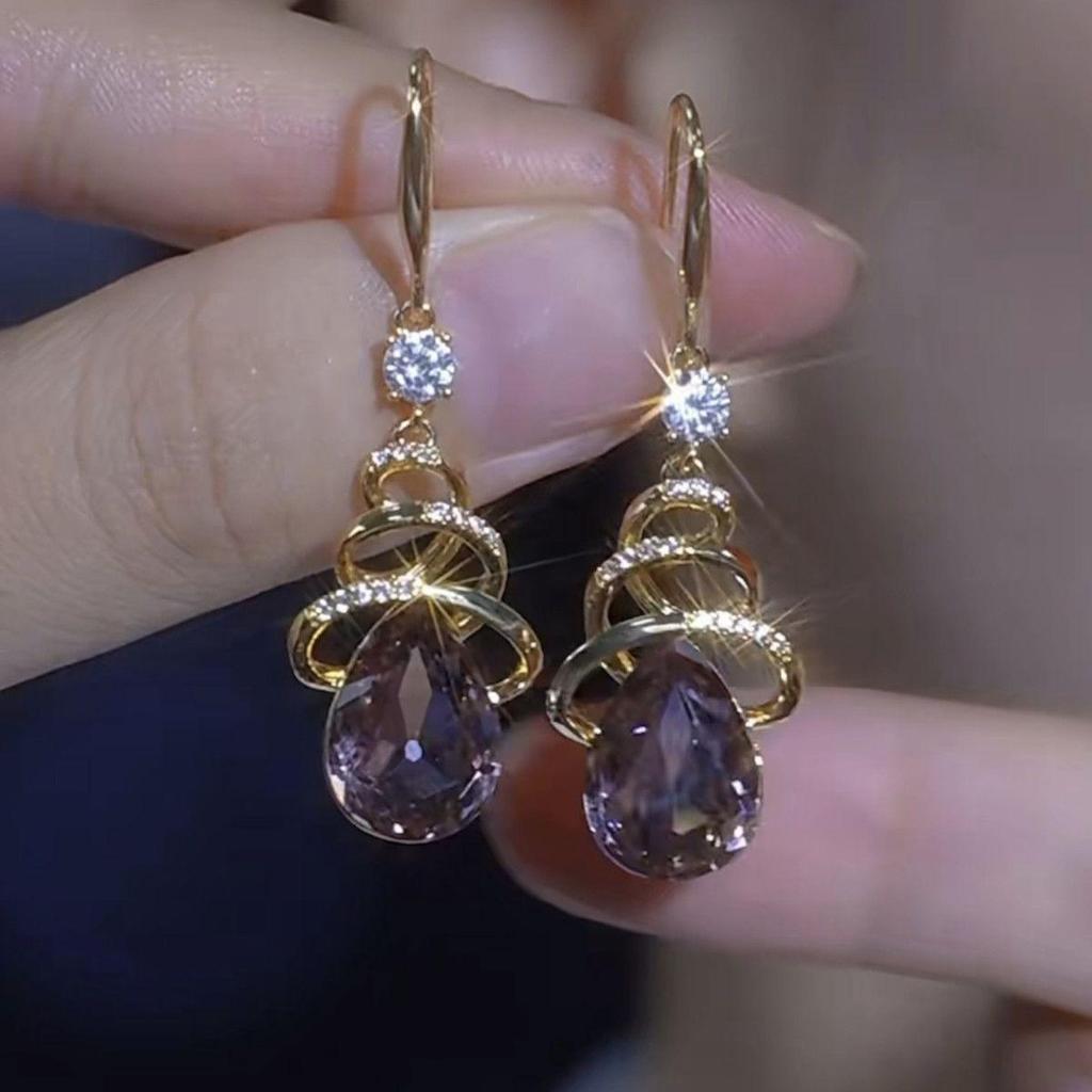 Elegant Luxury Water Drop Earrings: Chic & Versatile Ear Cuffs with Niche Design
