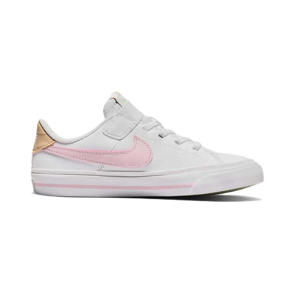 Nike Court Legacy PS Bílé Růžové Pěnové Dětské Tenisky Sezamový Medový meloun DA5381-115