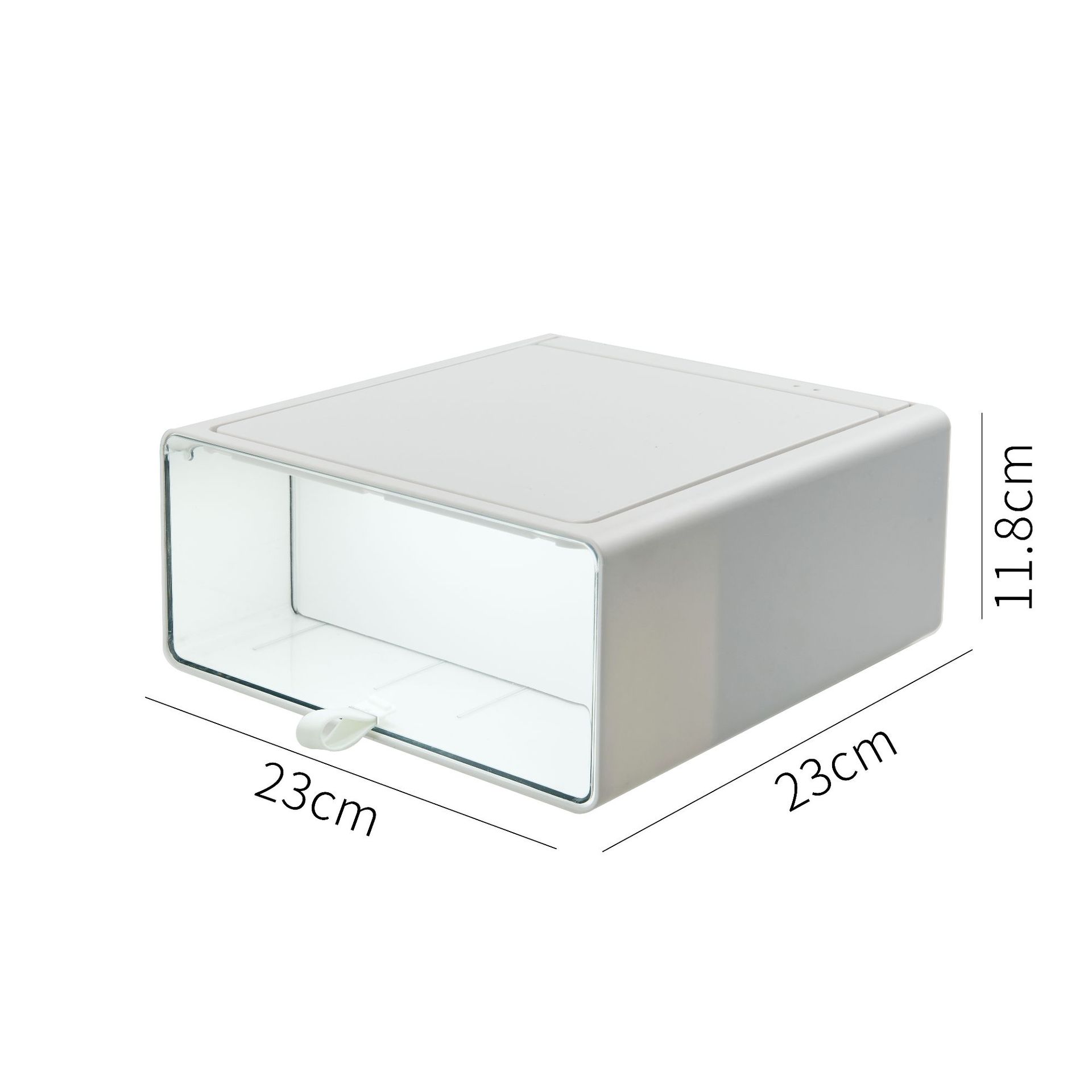 

Organizer Figurine Display Box Transparent Desktop with Light Drawer-Type Desktop Storage Box Blind Box Display Stand