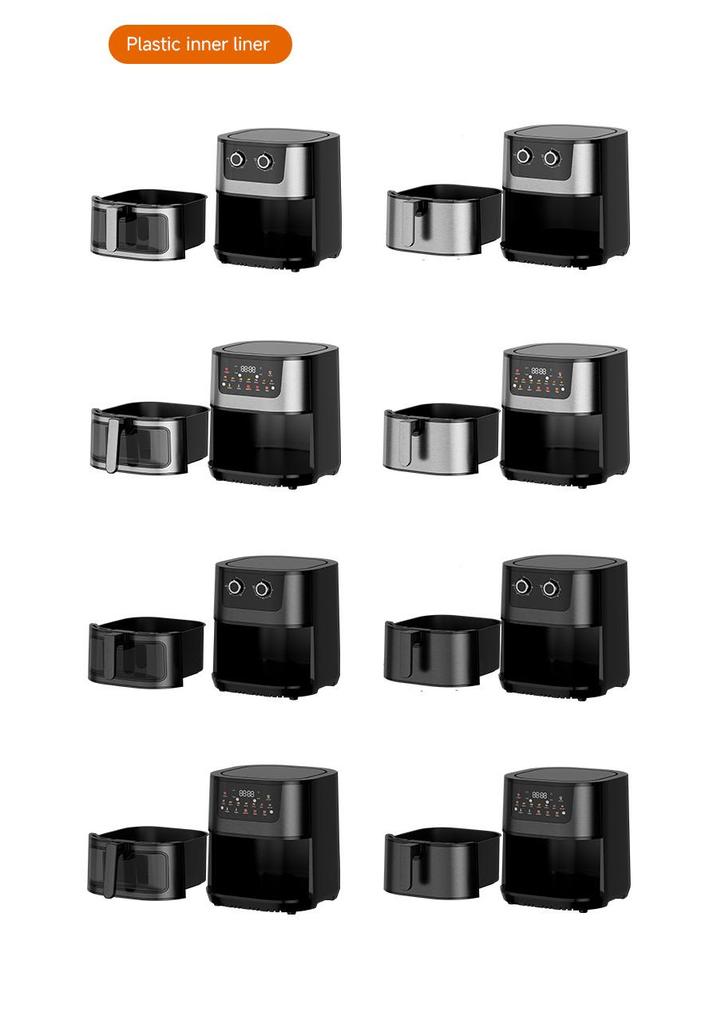 15L Large Capacity Air Fryer with Visual Baking and Integrated Stainless Steel Electric Oven