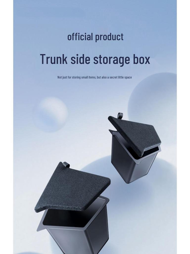 Model Y Trunk Storage Box Side Pocket Organizer Interior Accessory