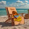 Custom Name Ultra-Soft Beach Towel with Hey Duggee Theme,Ideal for Pool - Camping, Diving - Perfect Travel Essential, Vibrant Beach Towel.