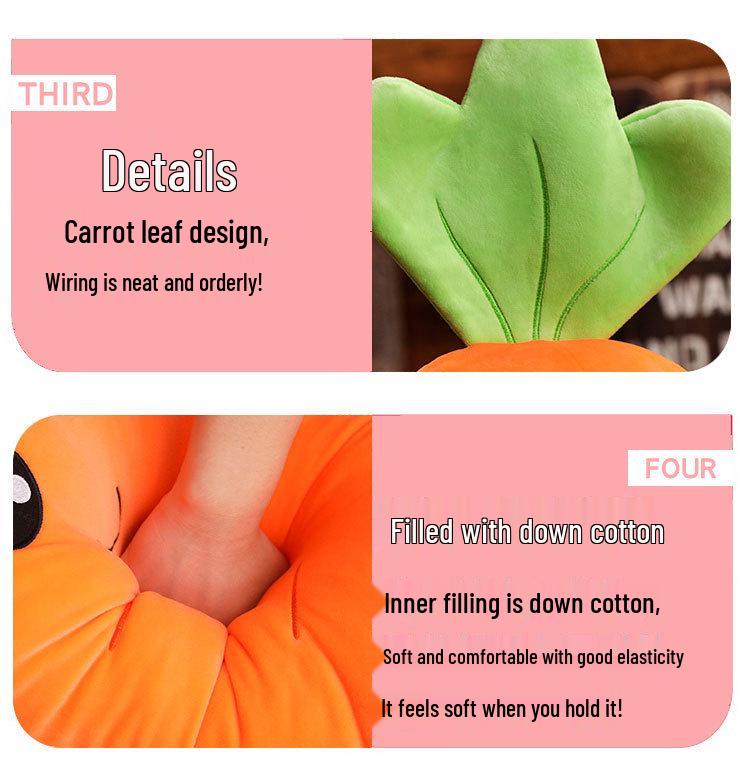 Creative Carrot Plush Pillow Doll