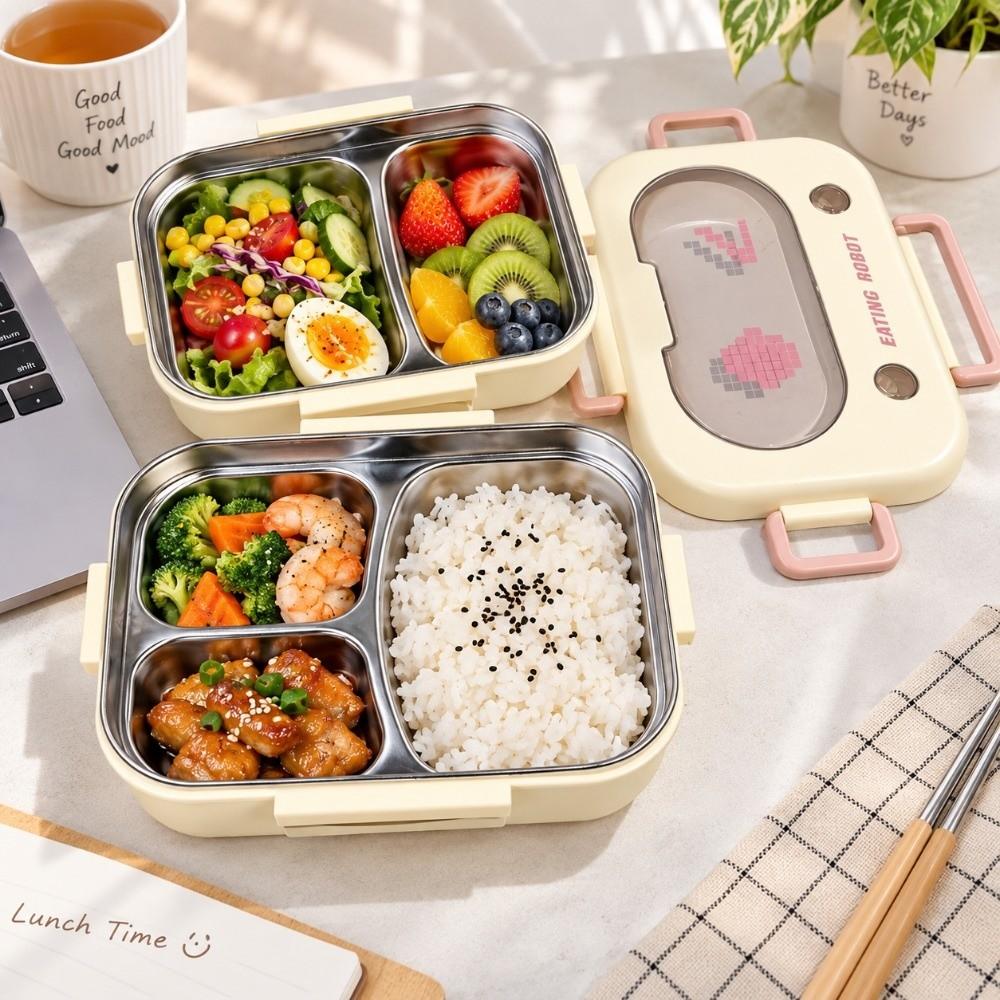 Leakproof Food Container Stainless Steel Thermal Lunch Box Food Storage Case  Travel