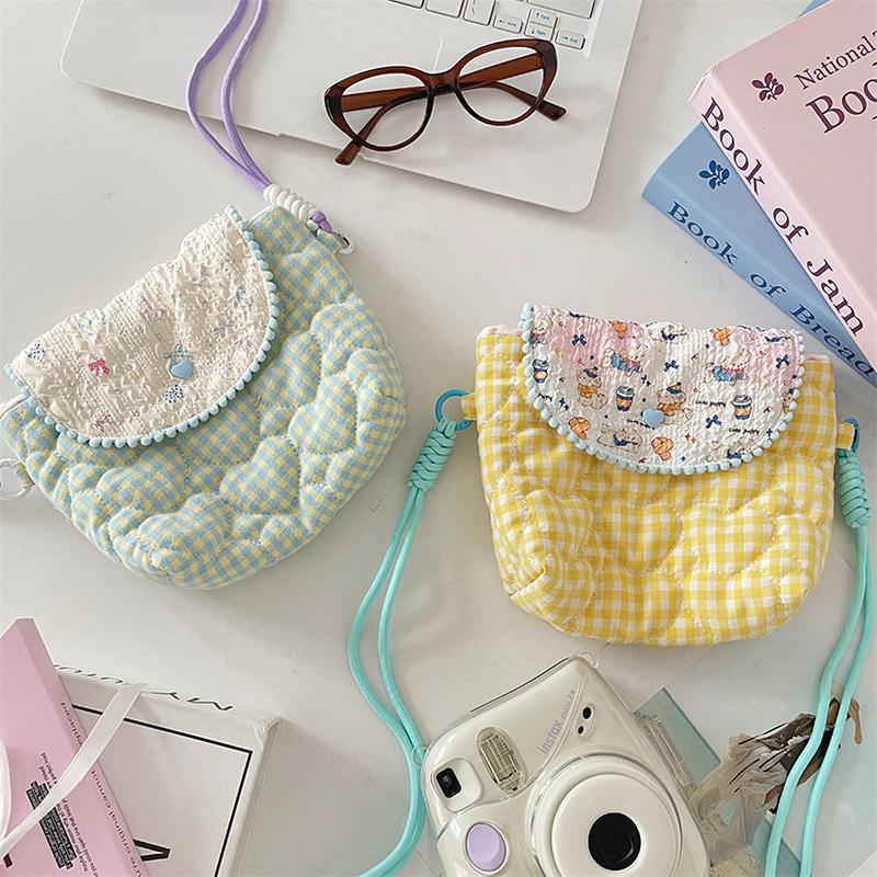 1 Pcs Cute Crossbody Shoulder Bag Camera Bag Portable Small Travel Cosmetic Storage Bag Portable Bag Gift
