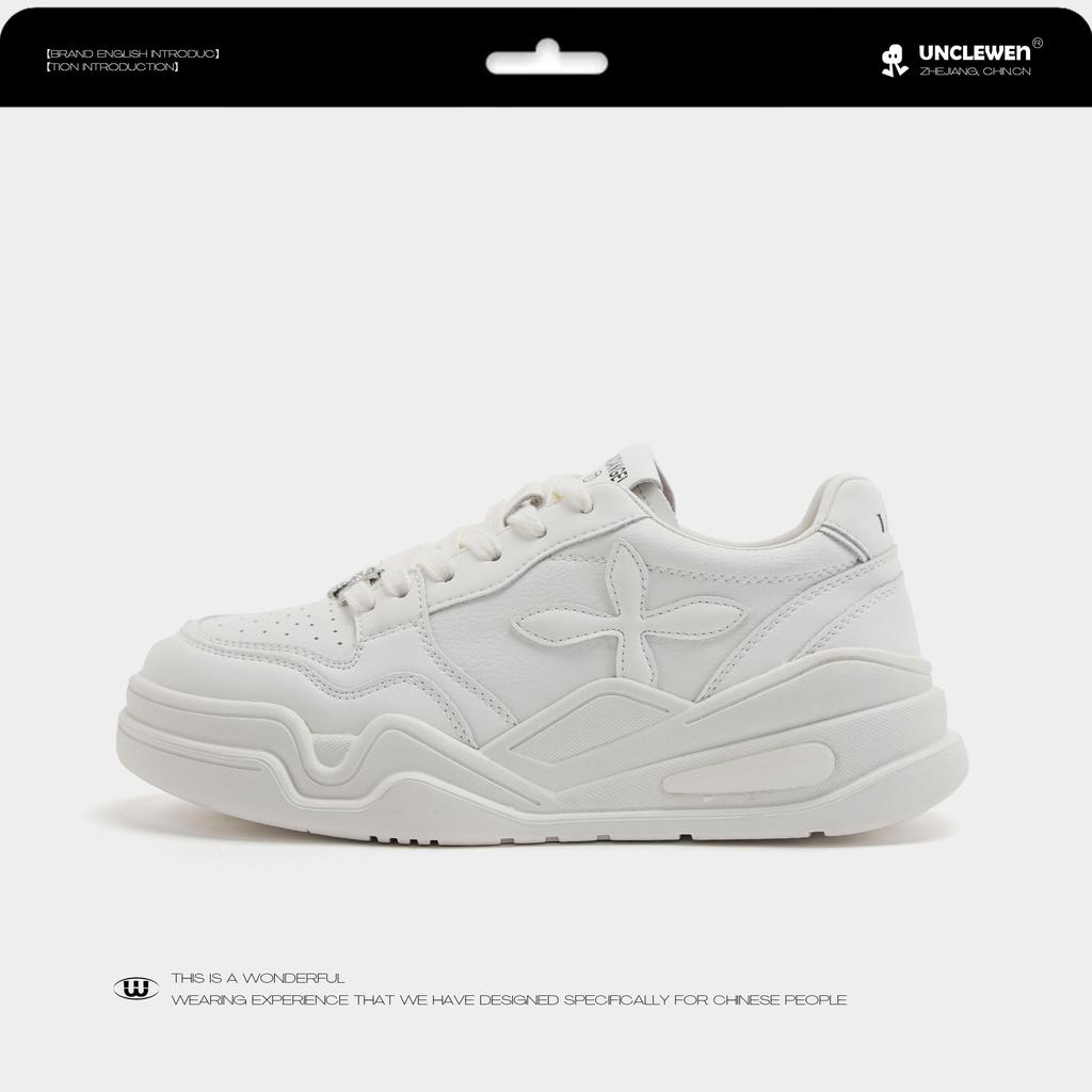 Cross flower women's shoes spring new platform white shoes versatile soft sole fashion casual shoes