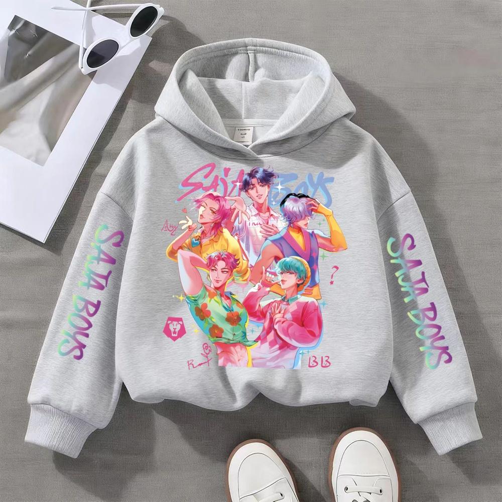 Kpop Witcher Children's Clothing Men and Girls Autumn/Winter Fashion Comfortable Hooded Sweatshirt