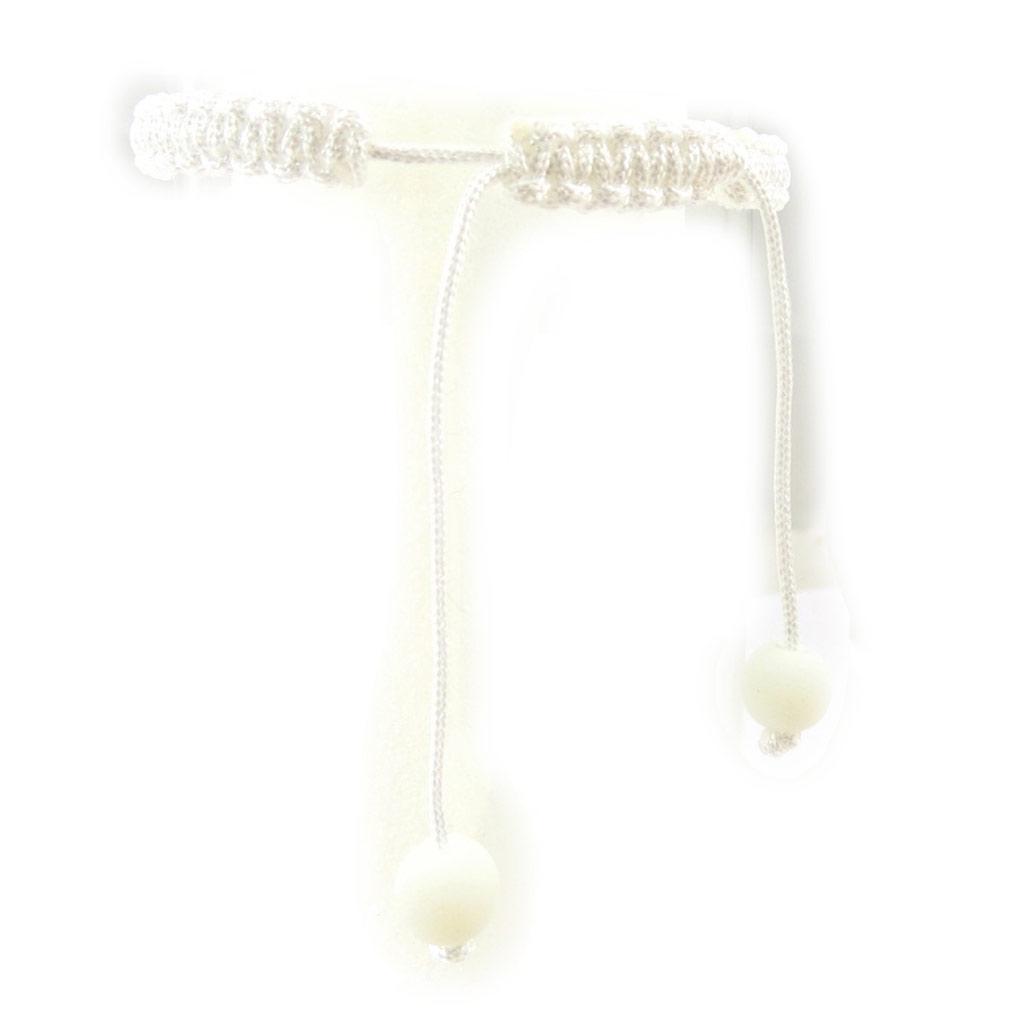 Les Trésors De Lily [K3274] - White 'Moustache' Shambhala Bracelet