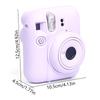 Per Fotocamera Fujifilm Instax Mini12 Custodia in Silicone Guscio Copertura Protettiva Monocolore Morbida Antigraffio Per Custodia Instant Mini 12