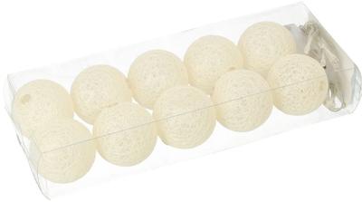 LED Ball Lights, Battery Operated, 10 Pcs. COTTON BALLS | 475332