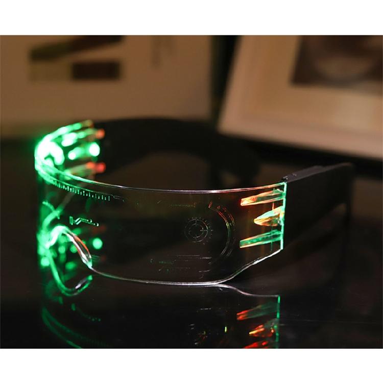 Chemion LED Visor Rave Glasses for Men Cosplay Festivals Halloween Bars Clubs